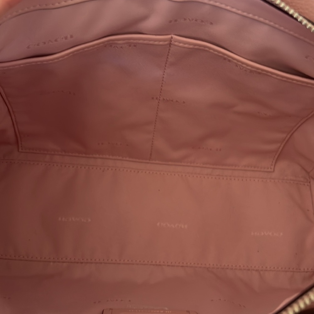 Coach Drew Pink Leather Satchel - Picture 3 of 13